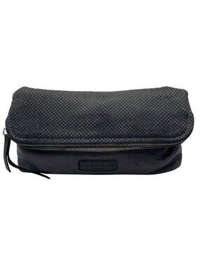 Liebeskind Black Textured Leather Crossbody Bag